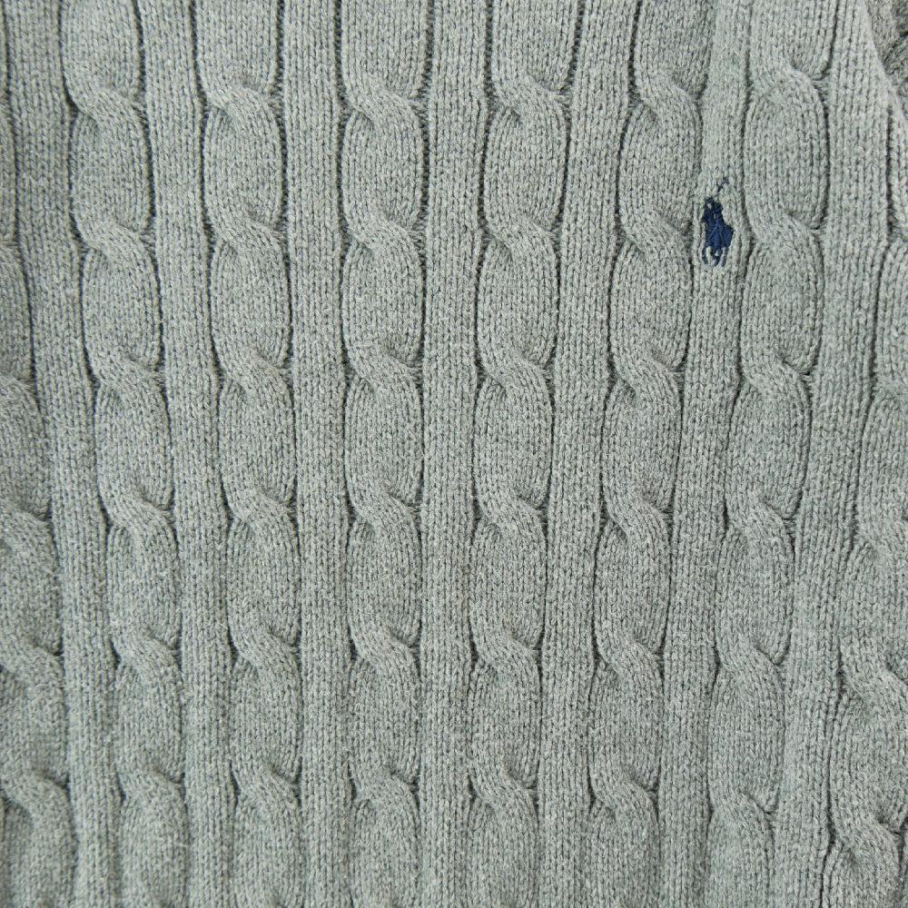 Sportswear - Polo Ralph Lauren Pull Cable-Knit Cotton Sweater Maille torsadée Garçon Taille 7 ans Gris #QWE7812 - photo 3
