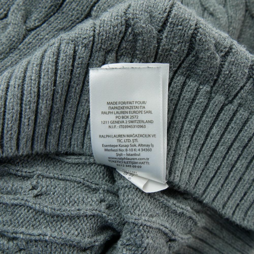 Sportswear - Polo Ralph Lauren Pull Cable-Knit Cotton Sweater Maille torsadée Garçon Taille 4 ans Gris #QWE7754 - photo 6