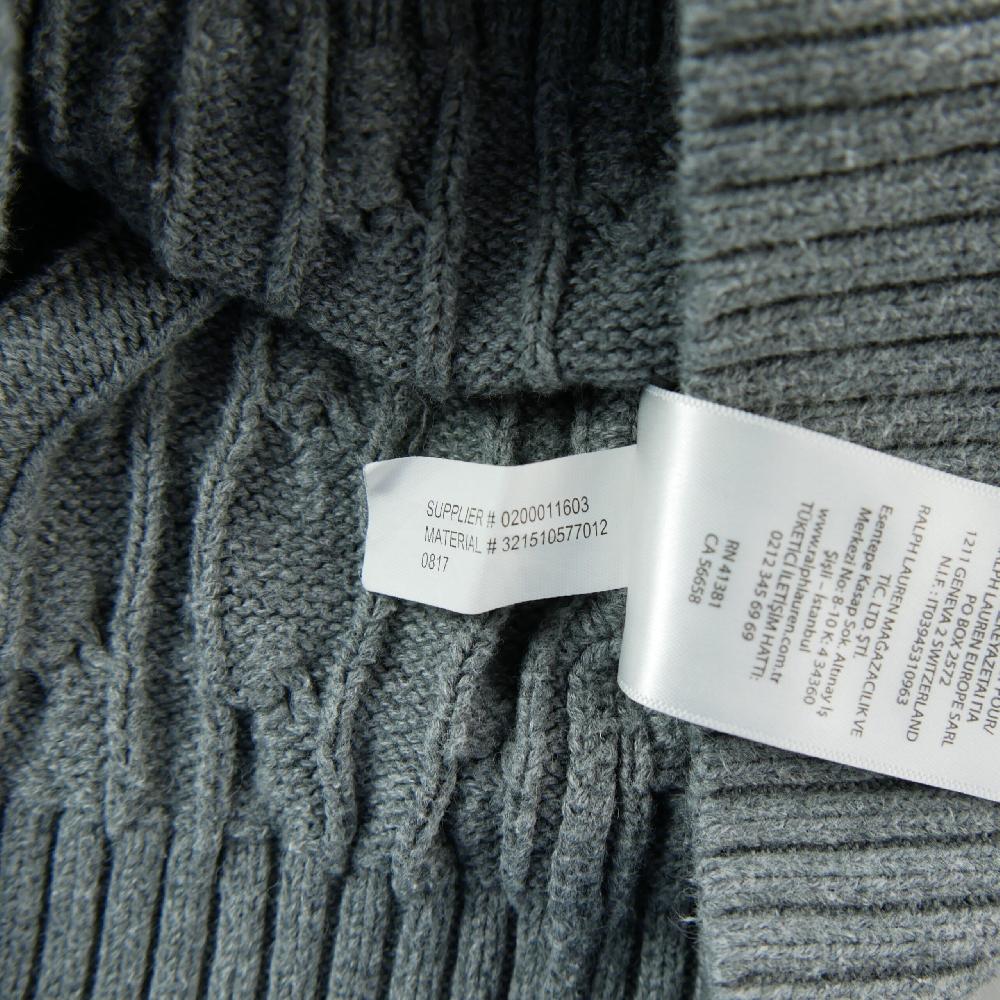 Sportswear - Polo Ralph Lauren Pull Cable-Knit Cotton Sweater Maille torsadée Garçon Taille 4 ans Gris #QWE7754 - photo 7