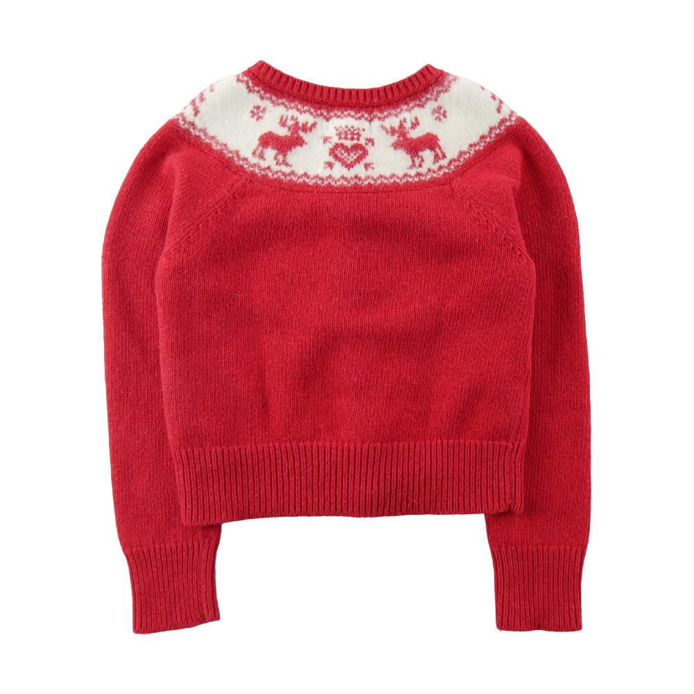 Sportswear - Polo Ralph Lauren Gilets Cardigan motif rennes Maille cachemire mélangé Fille Taille 5 ans #QWE7752 - photo 2