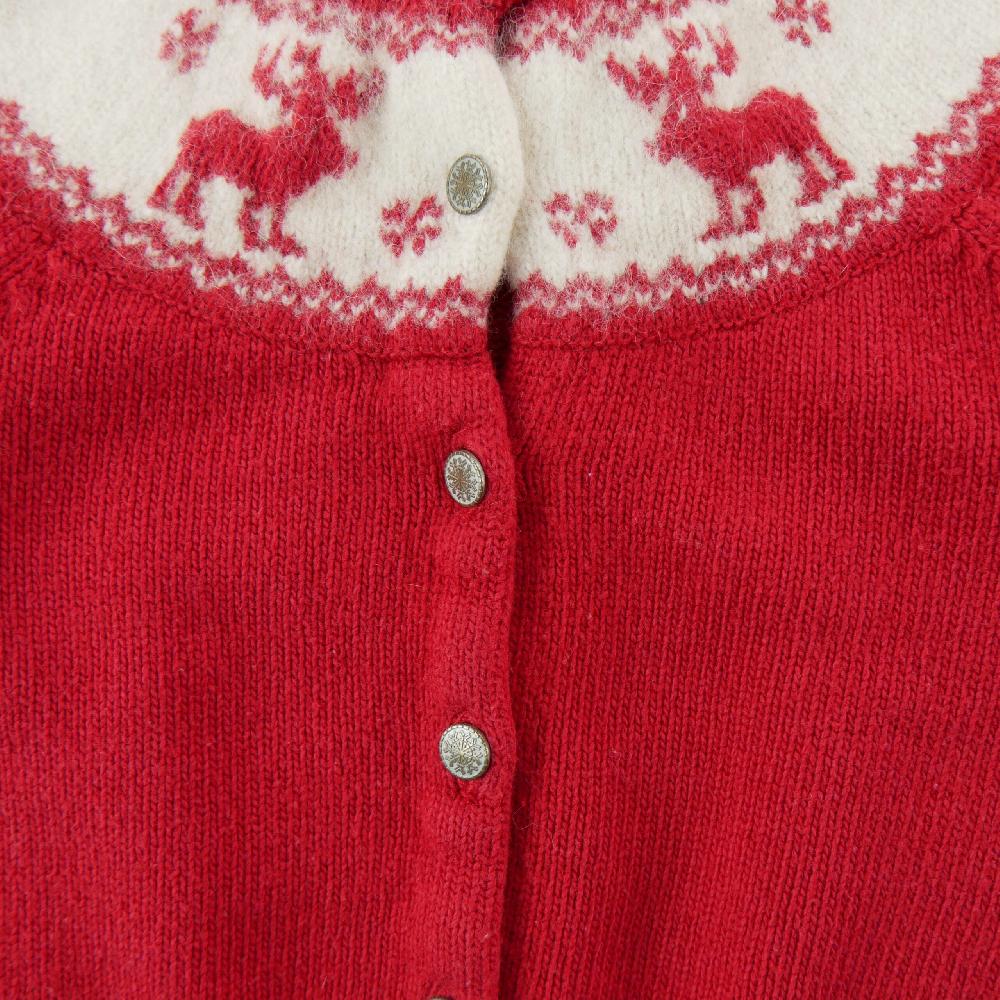 Sportswear - Polo Ralph Lauren Gilets Cardigan motif rennes Maille cachemire mélangé Fille Taille 5 ans #QWE7752 - photo 3