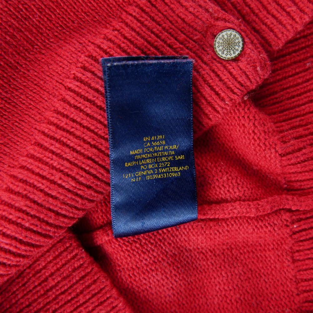 Sportswear - Polo Ralph Lauren Gilets Cardigan motif rennes Maille cachemire mélangé Fille Taille 5 ans #QWE7752 - photo 7