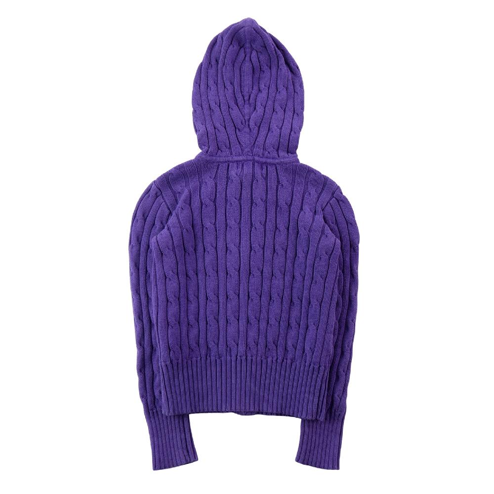 Sportswear - Polo Ralph Lauren Gilets Cable Cotton Hooded Full-Zip Sweater Capuche Fille Taille 7 ans #QWE7751 - photo 2