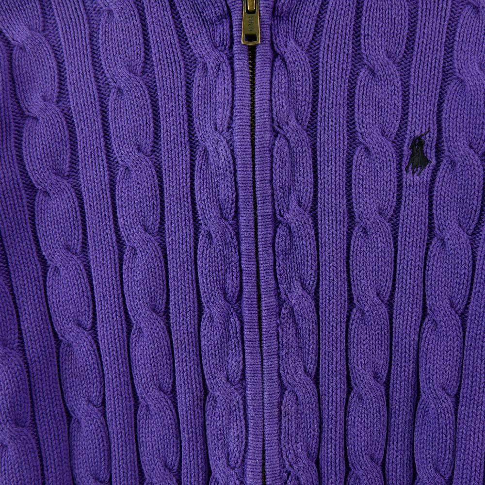Sportswear - Polo Ralph Lauren Gilets Cable Cotton Hooded Full-Zip Sweater Capuche Fille Taille 7 ans #QWE7751 - photo 4