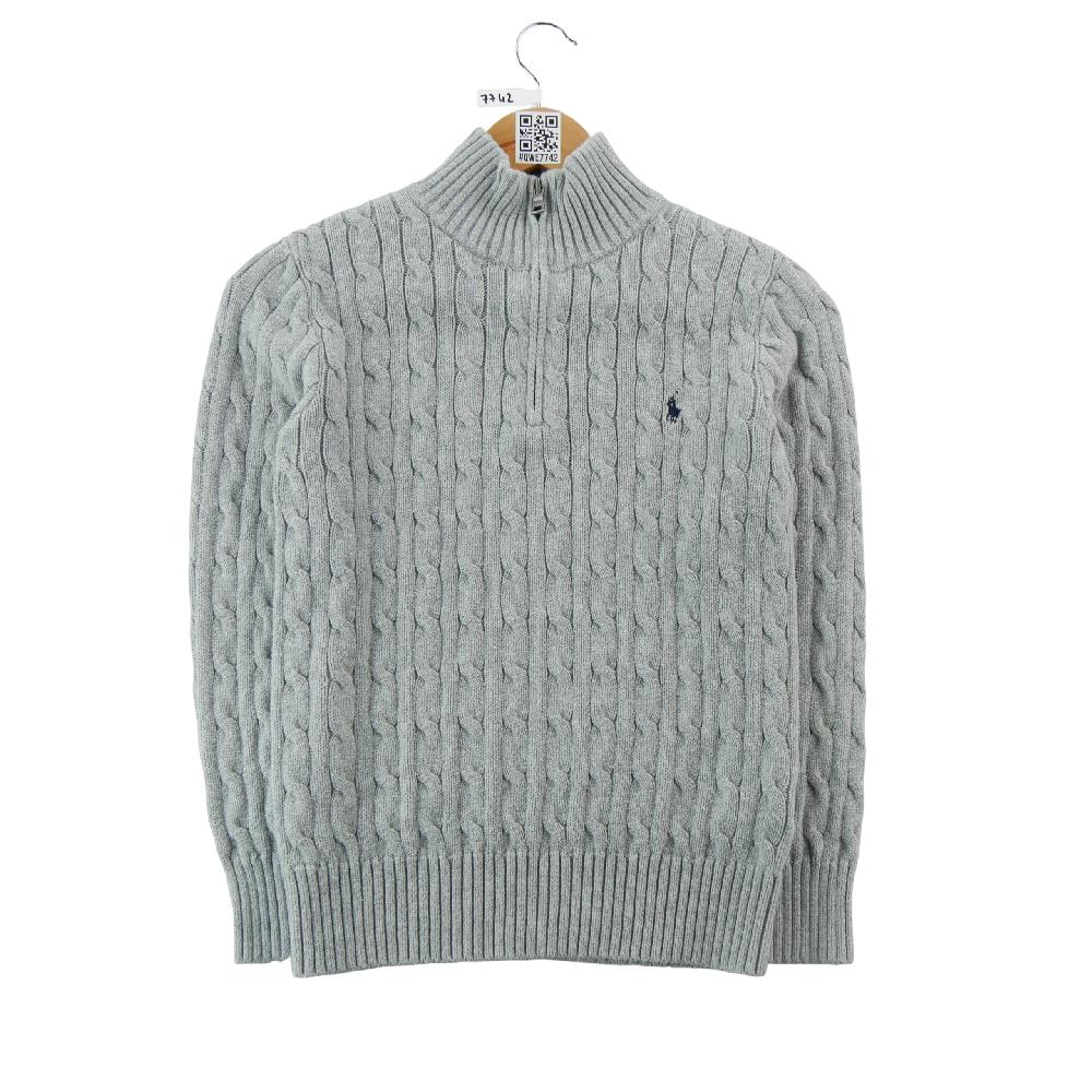 Sportswear - Polo Ralph Lauren Pull torsadé col camionneur Pony brodé 100% coton Garçon Taille 10/12 ans #QWE7742 - photo 1