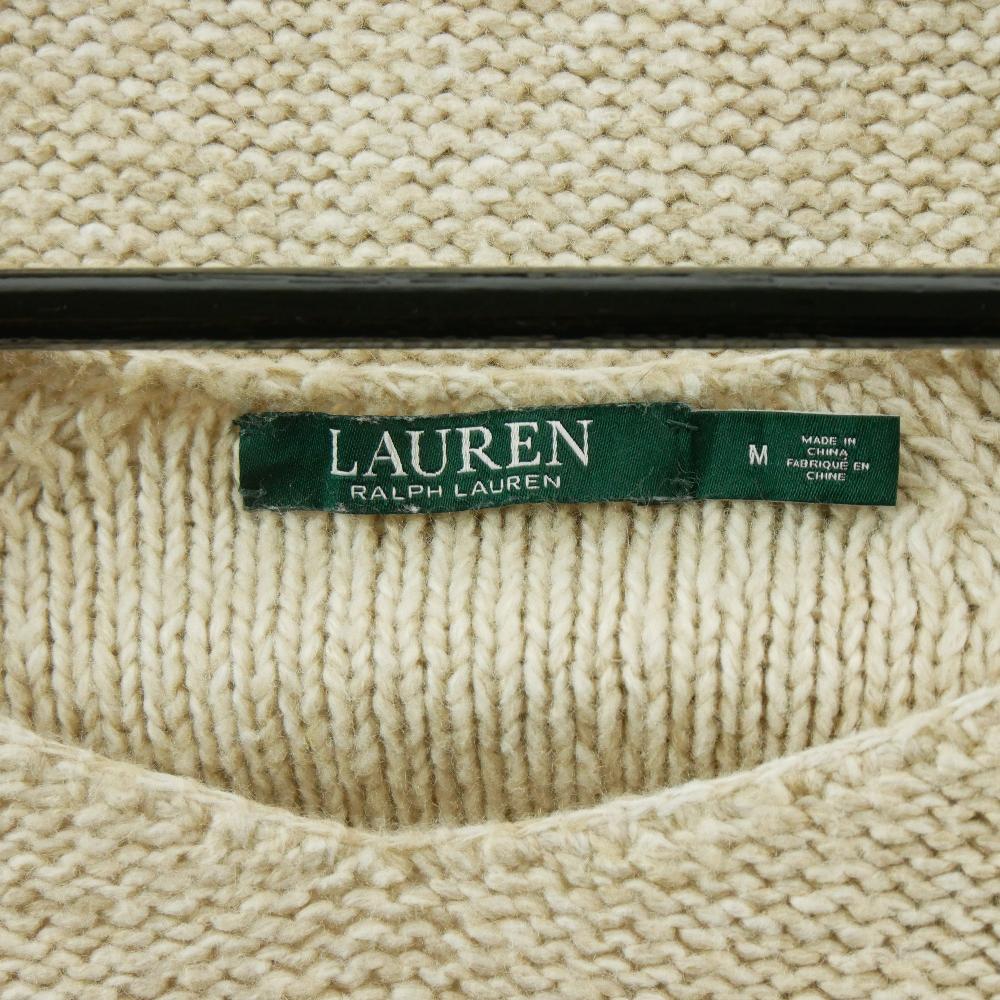 Sportswear - Lauren Ralph Lauren Pull Femme Taille M Beige #QWE1014 - photo 8