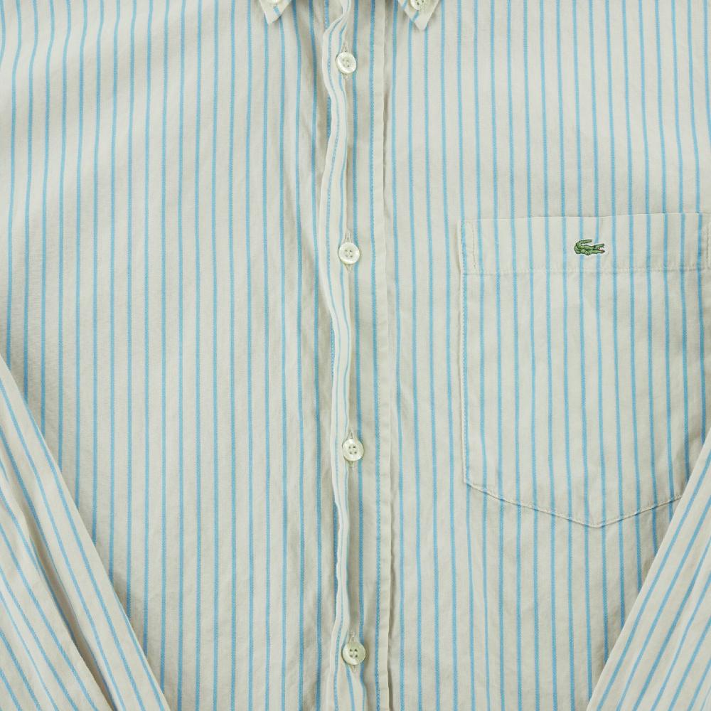 Randonnée / Trek - Lacoste Chemise classique Homme Taille M à rayures Beige - photo 3