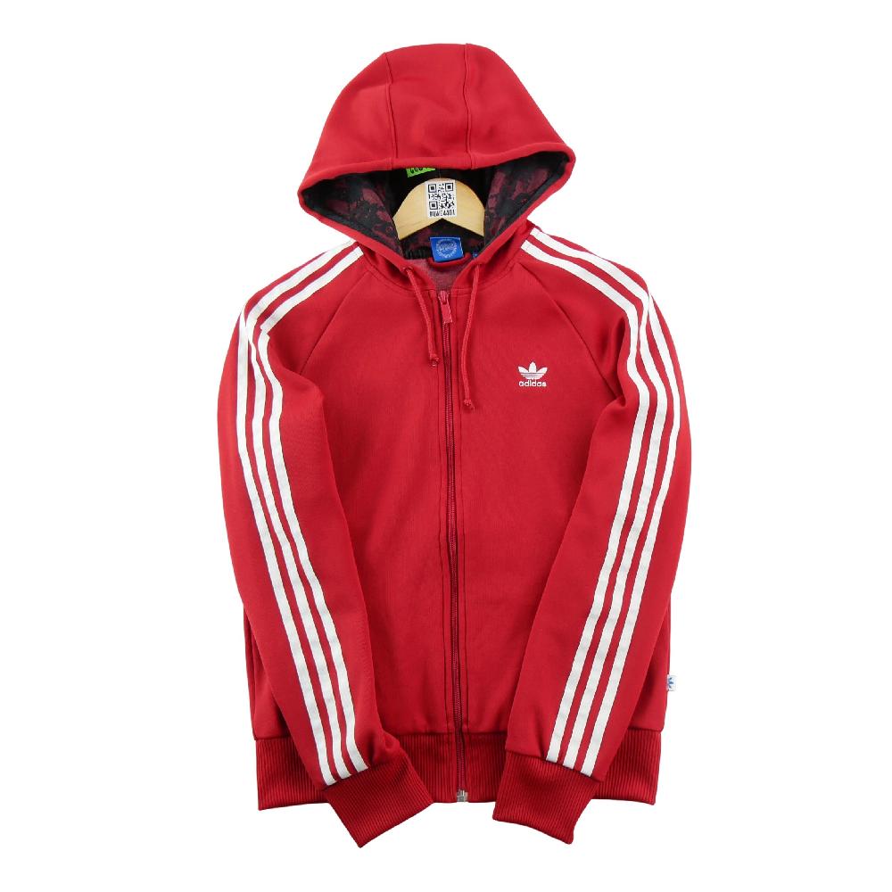 Sportswear - Adidas Sweat à capuche Girly Zip Hoody 3-Stripes Trefoil Femme Taille M Rouge #QWE4401 - photo 1
