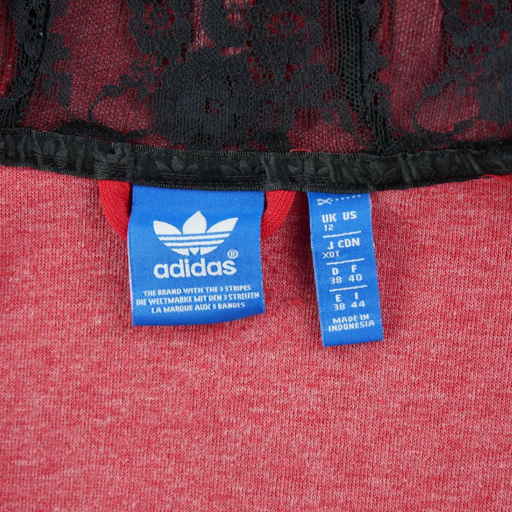 Sportswear - Adidas Sweat à capuche Girly Zip Hoody 3-Stripes Trefoil Femme Taille M Rouge #QWE4401 - photo 7