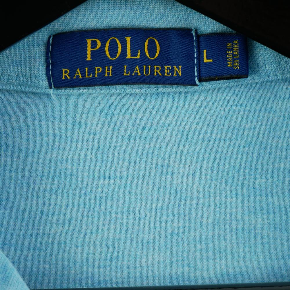 Sportswear - Polo Ralph Lauren Sweat 1/4 zip Col camionneur Cavalier Polo brodé Homme Taille L Bleu #QWE0521 - photo 6