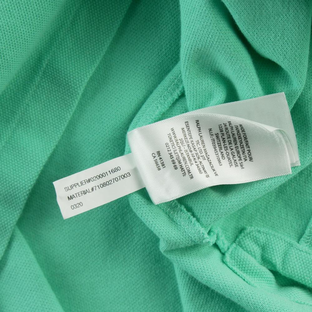 Golf - Polo Ralph Lauren Polo manches courtes Classic Fit Big Pony Homme Taille XL Turquoise #QWE4352 - photo 7