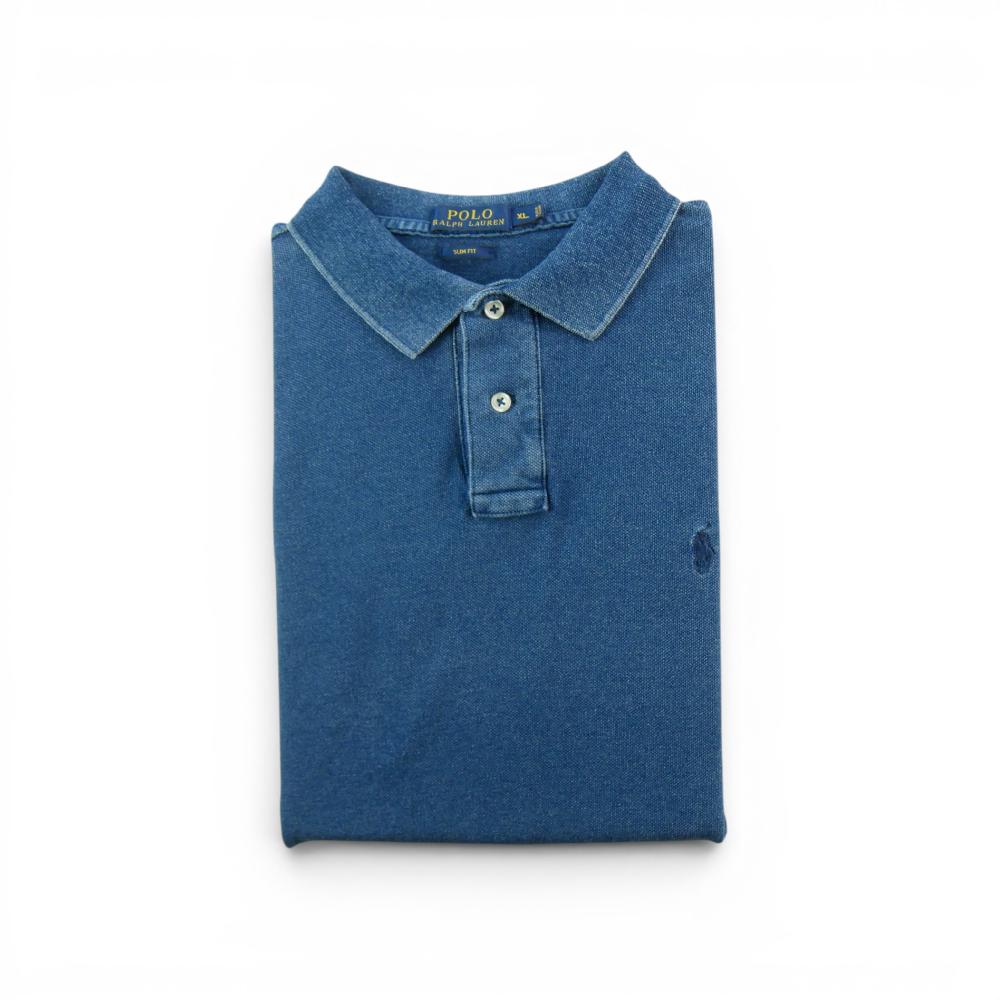 Golf - Polo Ralph Lauren Polo manches courtes Slim Fit Homme Taille XL Bleu #QWE1091 - photo 1
