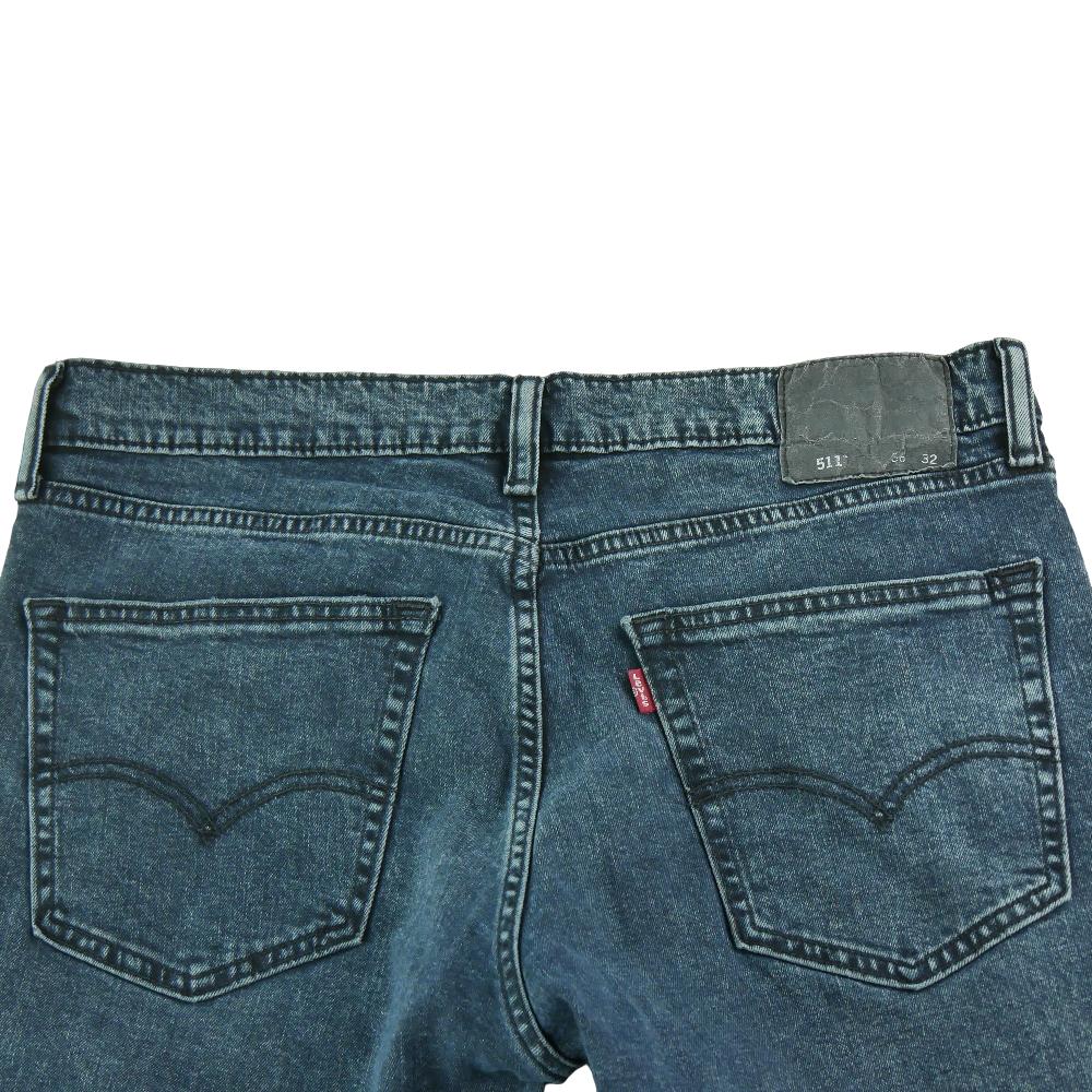 Sportswear - Levi Strauss Jean Levis 511 Slim Fit Taille W36/L32 Homme Bleu #QWE7638 - photo 4