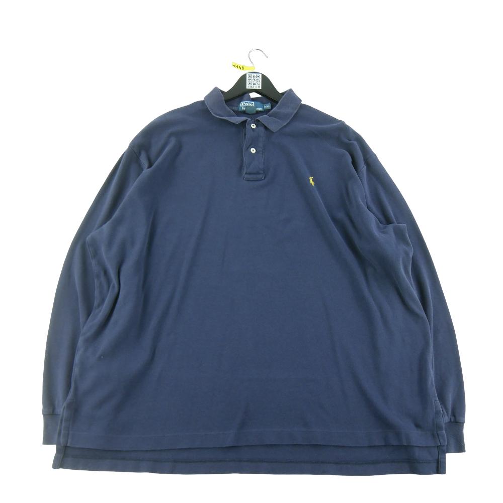 Golf - Polo Ralph Lauren Polo manches longues Classic Fit Mesh Pony Homme Taille 2XL Marine #QWE1491 - photo 1
