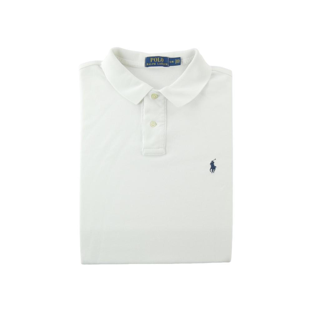 Golf - Polo Ralph Lauren Polo manches courtes Classic Fit Mesh Pony Homme Taille L Blanc #QWE1039 - photo 1