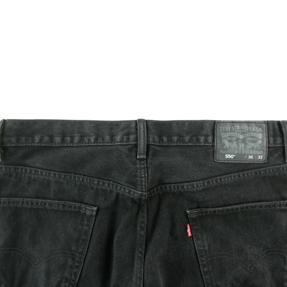 Sportswear - Levi Strauss Jean Levis 550 Relaxed Fit W36/L32 Taille Homme Noir #QWE0459 - photo 4