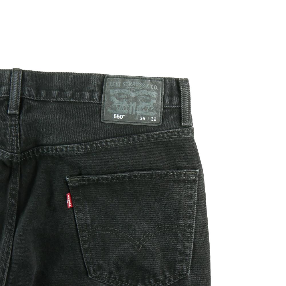 Sportswear - Levi Strauss Jean Levis 550 Relaxed Fit W36/L32 Taille Homme Noir #QWE0459 - photo 5