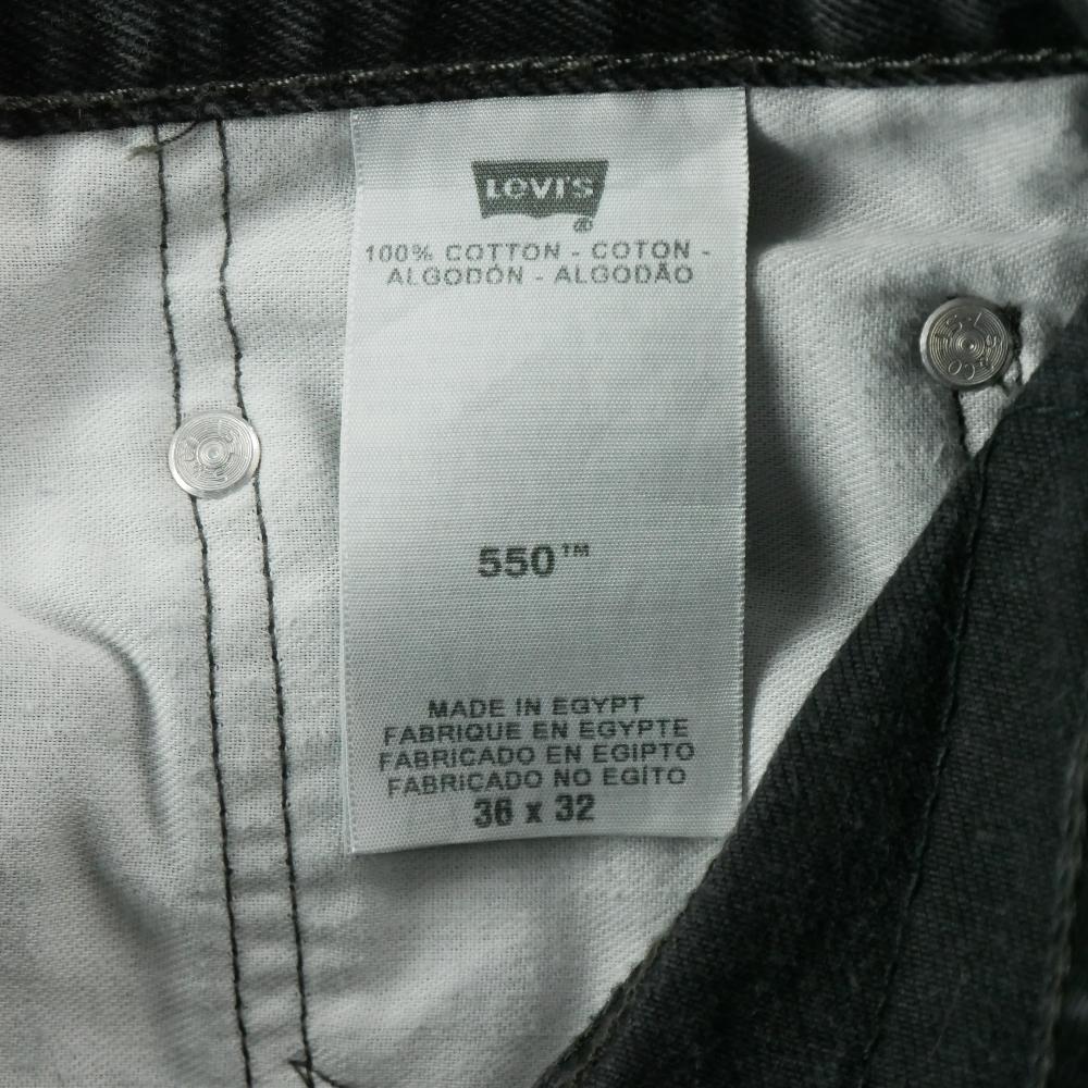 Sportswear - Levi Strauss Jean Levis 550 Relaxed Fit W36/L32 Taille Homme Noir #QWE0459 - photo 8