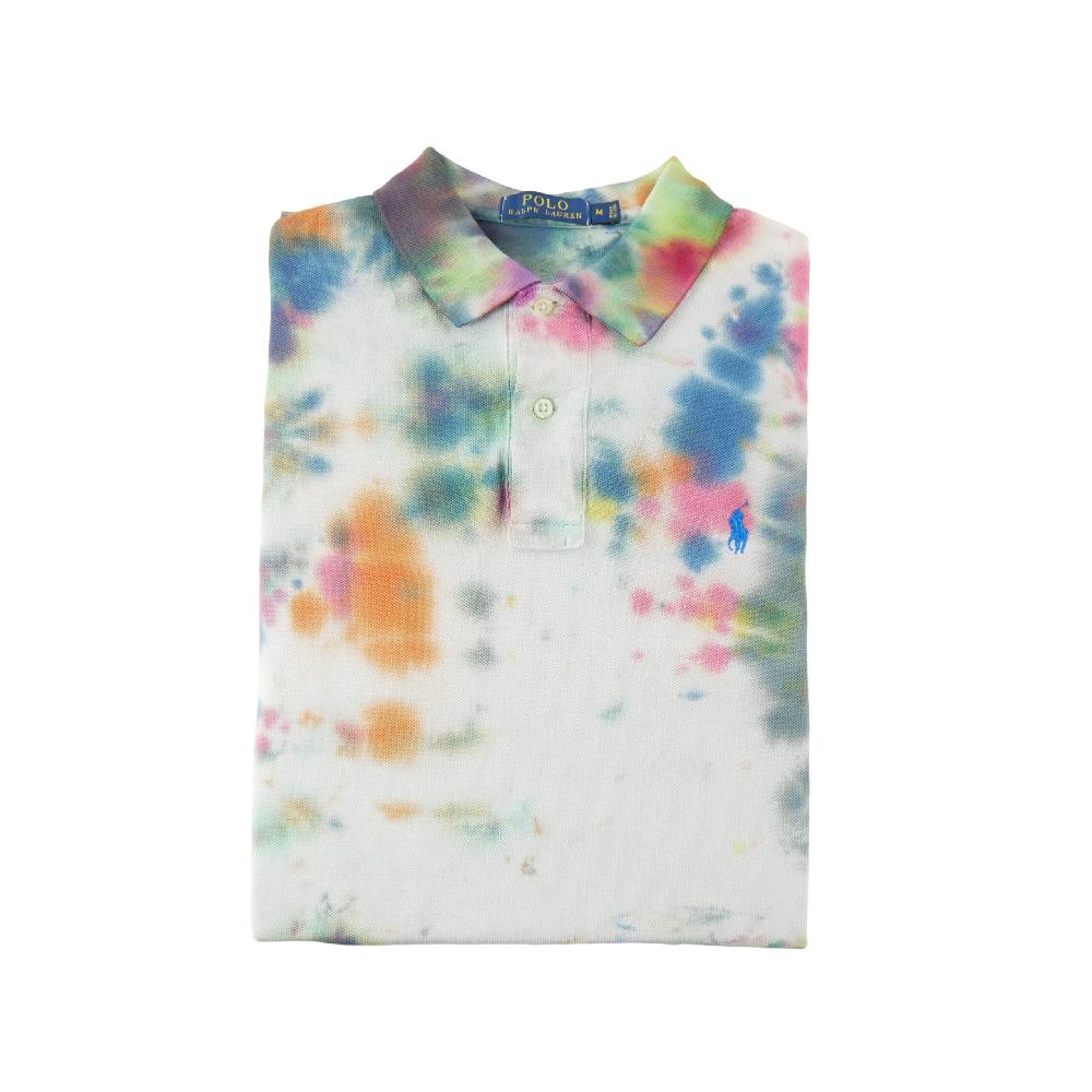 Golf - Polo Ralph Lauren Polo manches courtes Classic Fit Tie-Dye Mesh Col côtelé Homme Taille M #QWE2096 - photo 1