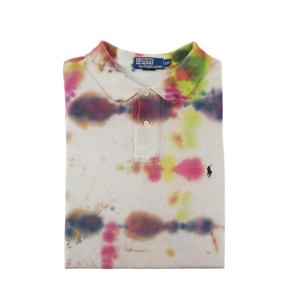 Golf - Polo Ralph Lauren Polo manches courtes Motif tie-dye Logo Pony brodé Homme Taille 2XL #QWE2145 - photo 1