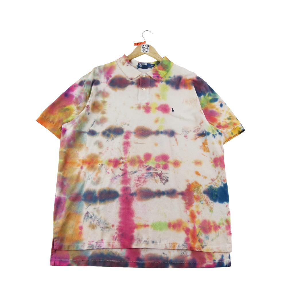 Golf - Polo Ralph Lauren Polo manches courtes Motif tie-dye Logo Pony brodé Homme Taille 2XL #QWE2145 - photo 2
