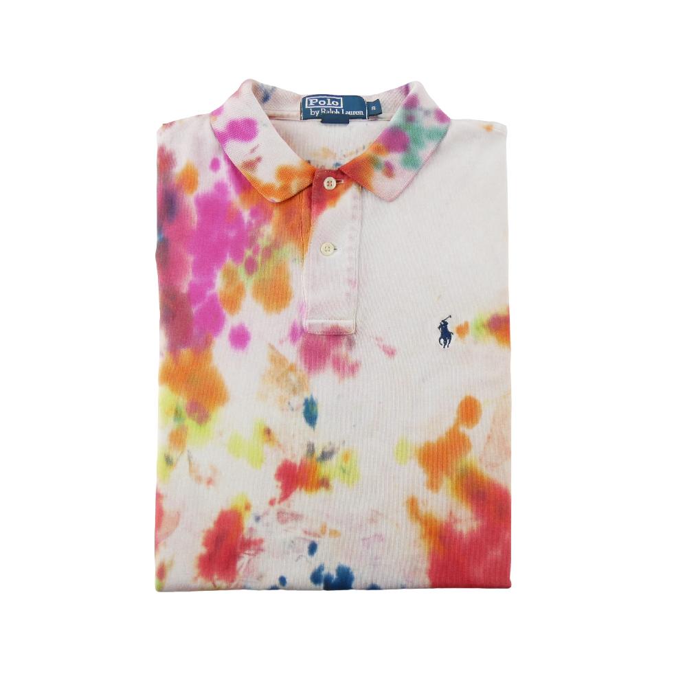 Golf - Polo Ralph Lauren Polo manches courtes Classic Fit Tie-Dye Mesh Pony brodé Homme Taille S #QWE2261 - photo 1