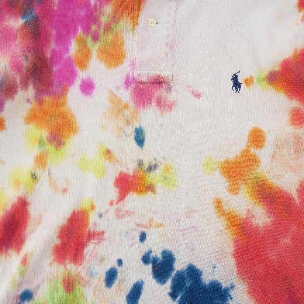 Golf - Polo Ralph Lauren Polo manches courtes Classic Fit Tie-Dye Mesh Pony brodé Homme Taille S #QWE2261 - photo 4