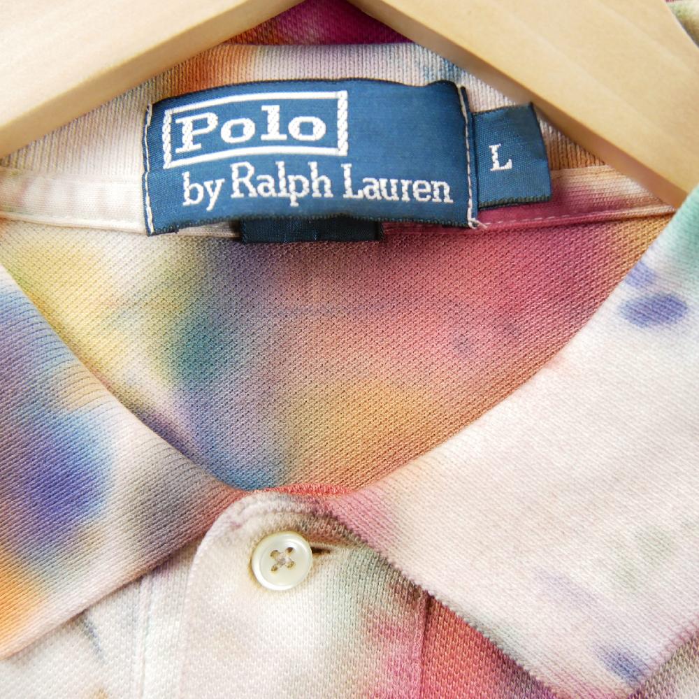 Golf - Ralph Lauren Polo manches courtes Tie-Dye-Motif Polo Shirt Poney brodé Homme Taille L #QWE2429 - photo 6