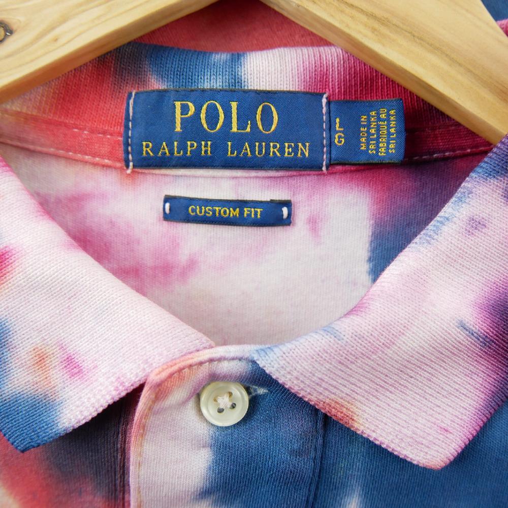 Golf - Polo Ralph Lauren Polo manches courtes Custom Fit Tie-Dye Maille piquée Homme Taille L #QWE2041 - photo 6