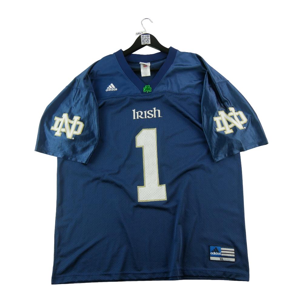 Football Américain - Adidas Maillot NCAA Notre Dame Fighting Irish Y2K 2001–2004 Taille XL #QWE3601 - photo 1