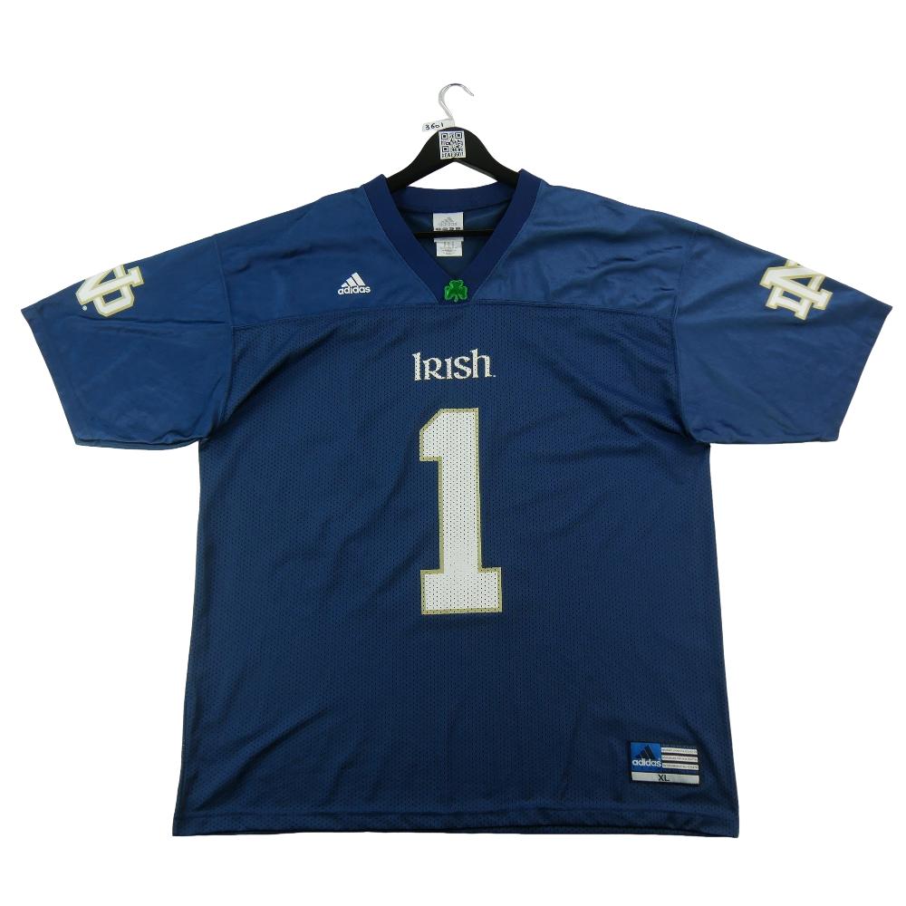 Football Américain - Adidas Maillot NCAA Notre Dame Fighting Irish Y2K 2001–2004 Taille XL #QWE3601 - photo 2