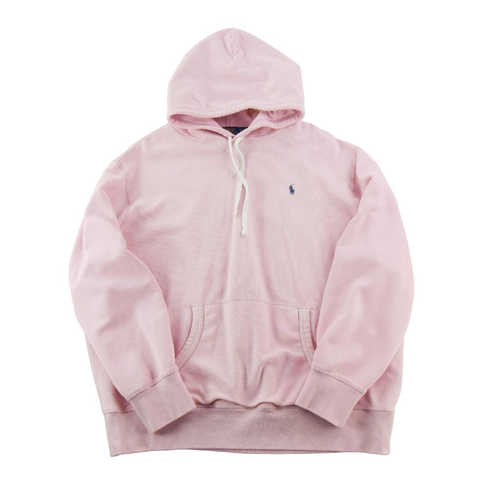 Sportswear - Polo Ralph Lauren Sweat à capuche RL Fleece Hoodie Poney Polo brodé Homme Taille XL Rose #QWE1294 - photo 1