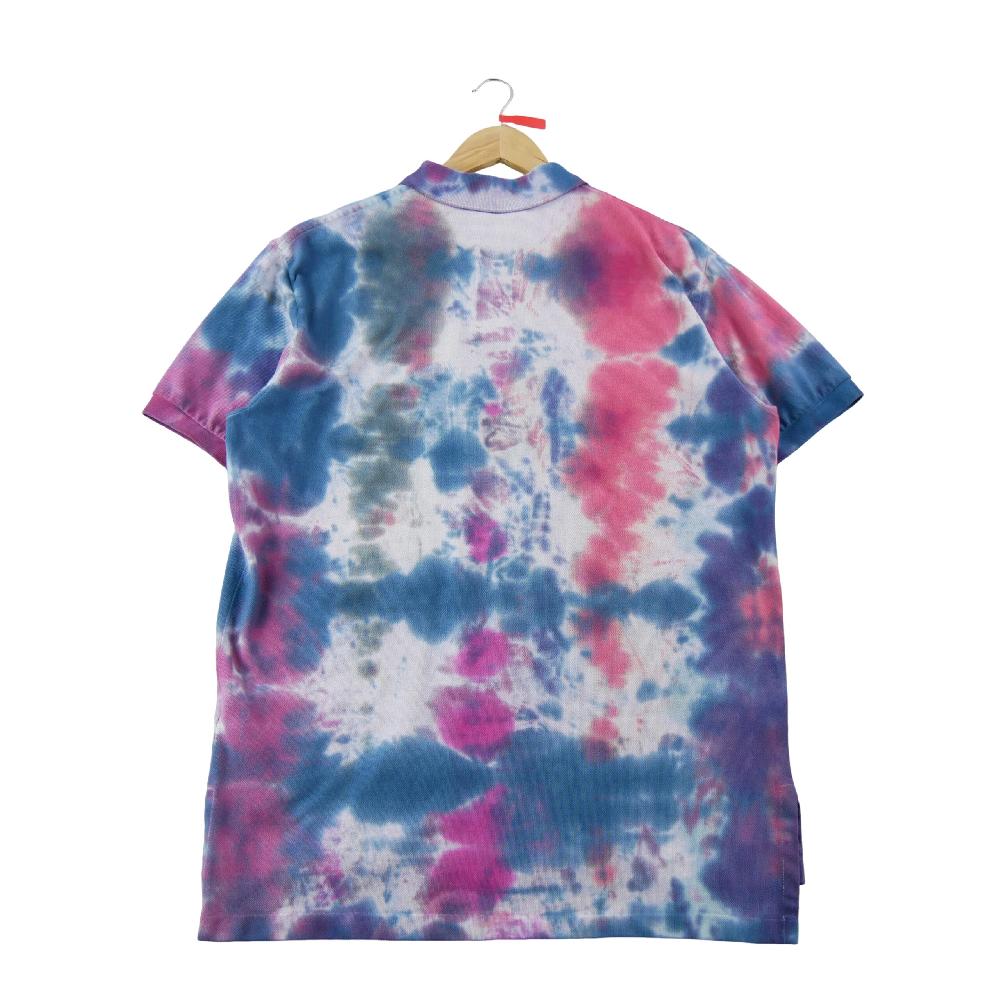 Golf - Polo Ralph Lauren Polo manches courtes Tie Dye Maille piquée coton Homme Taille L Marine #QWE2330 - photo 3