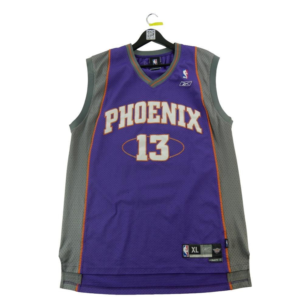 Basket-ball - Reebok Maillot NBA Phoenix Suns Steve Nash 13 Vintage Y2K brodé Taille XL #QWE1089 - photo 1
