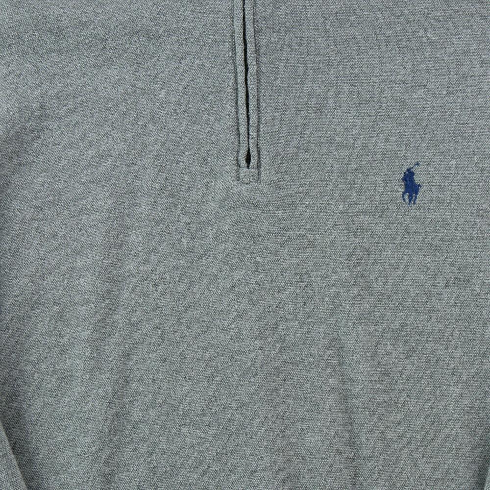 Sportswear - Polo Ralph Lauren Sweat Quart zippé Col montant Pony brodé Coton mélangé Homme Taille L #QWE3125 - photo 4