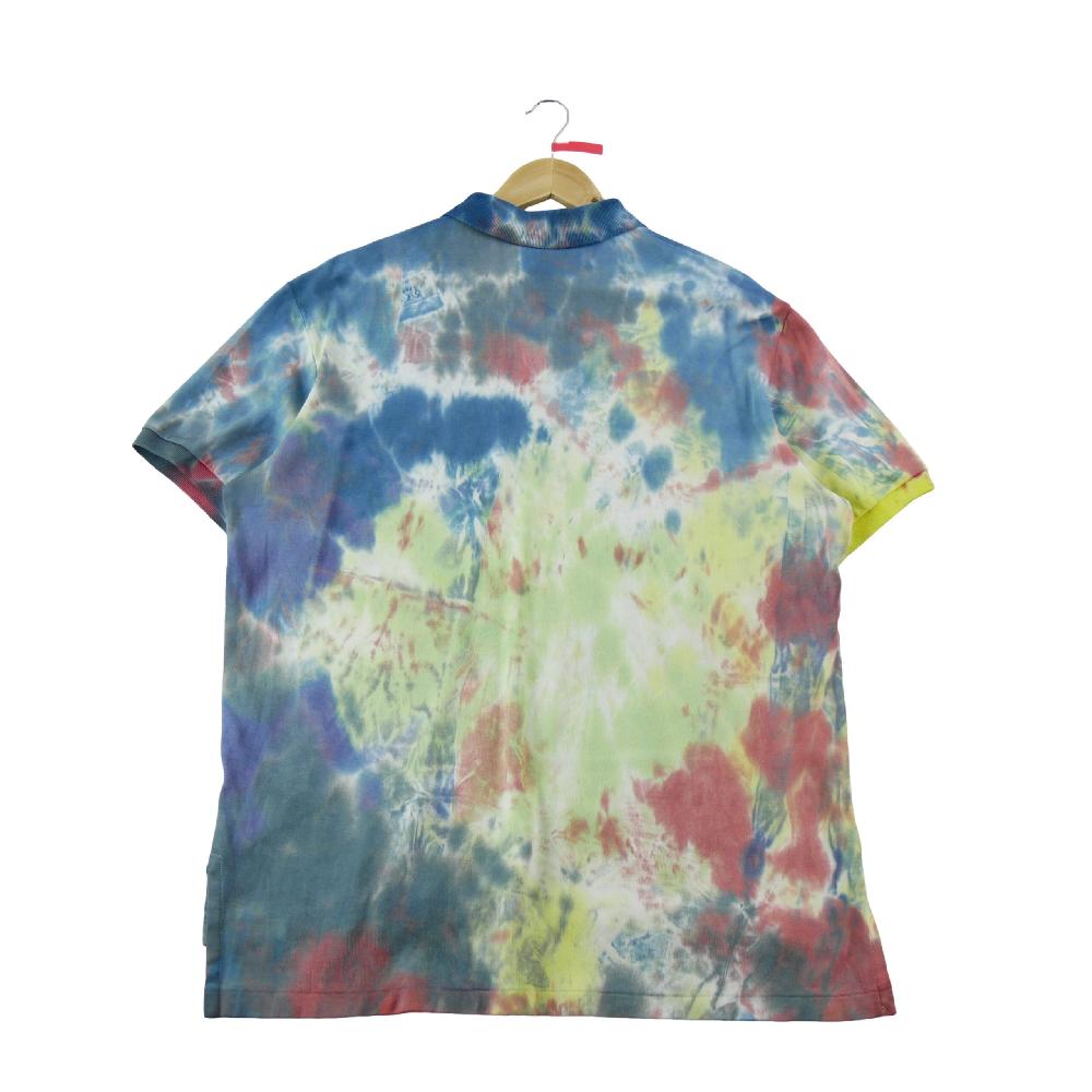 Golf - Polo Ralph Lauren Polo manches courtes Motif tie-dye Pony brodé Homme Taille L Bleu #QWE2079 - photo 3