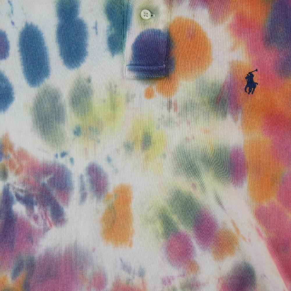 Golf - Polo Ralph Lauren Polo manches courtes Classic Fit Tie-Dye Mesh Poney brodé Homme Taille S #QWE2358 - photo 4