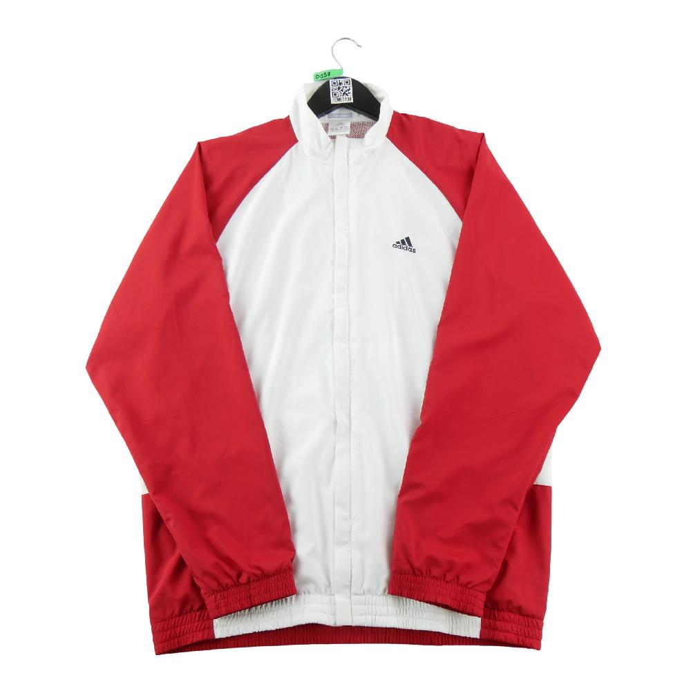 Fitness / Cardio training - Adidas Veste ClimaLite Colorblock rouge blanc Doublure mesh Y2K Homme Taille M #QWE0138 - photo 1