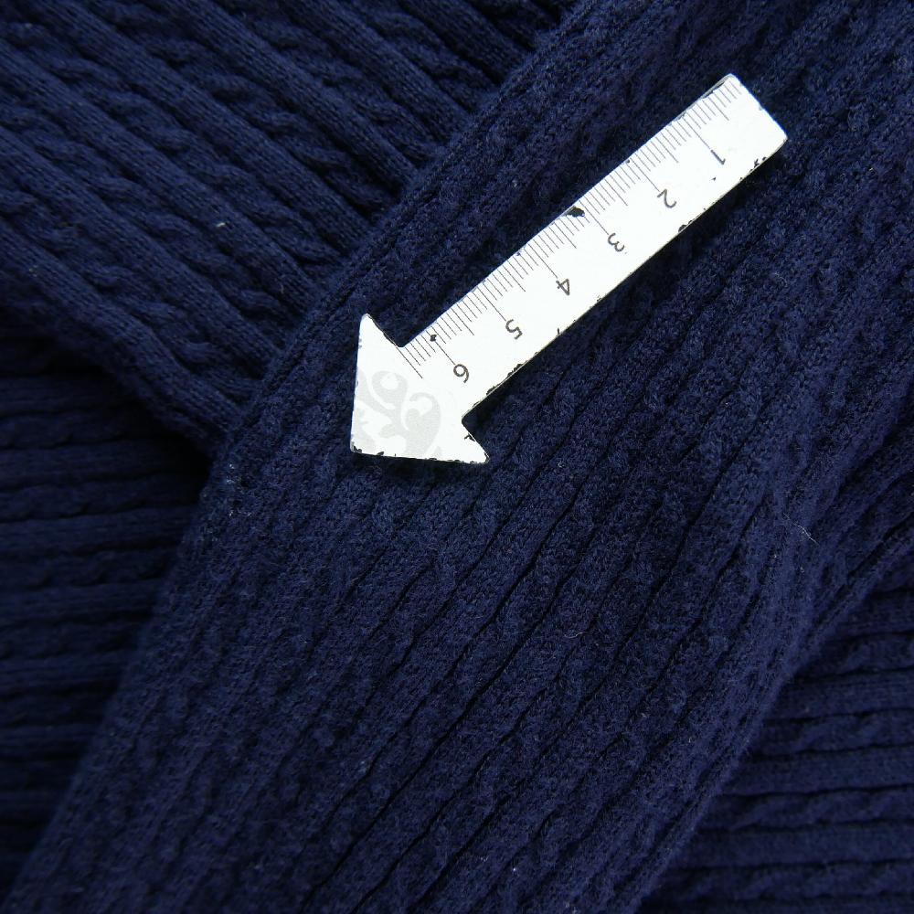 Sportswear - Lauren Ralph Lauren Pull Maille côtelée Col V contrasté Ourlet arrondi Femme Taille XL #QWE1286 - photo 6