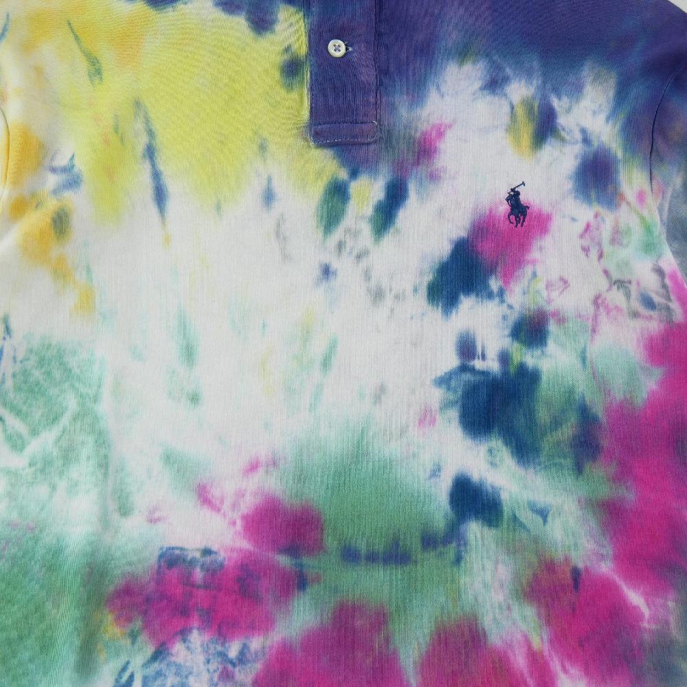 Golf - Polo Ralph Lauren Polo manches courtes Custom Fit tie and dye Pony brodé Homme Taille M #QWE2415 - photo 4