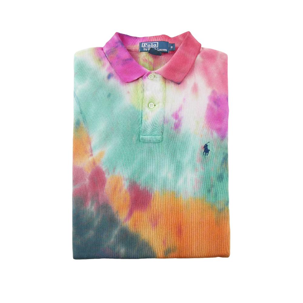 Golf - Ralph Lauren Polo manches courtes Classic Fit Tie-Dye Mesh Poney brodé Homme Taille S #QWE2085 - photo 1