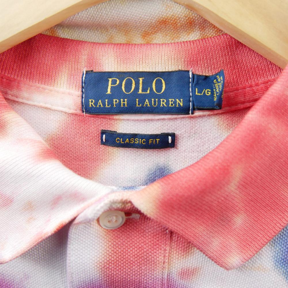 Golf - Polo Ralph Lauren Polo manches courtes Classic Fit Tie-Dye Mesh Poney brodé Homme Taille L #QWE2352 - photo 6