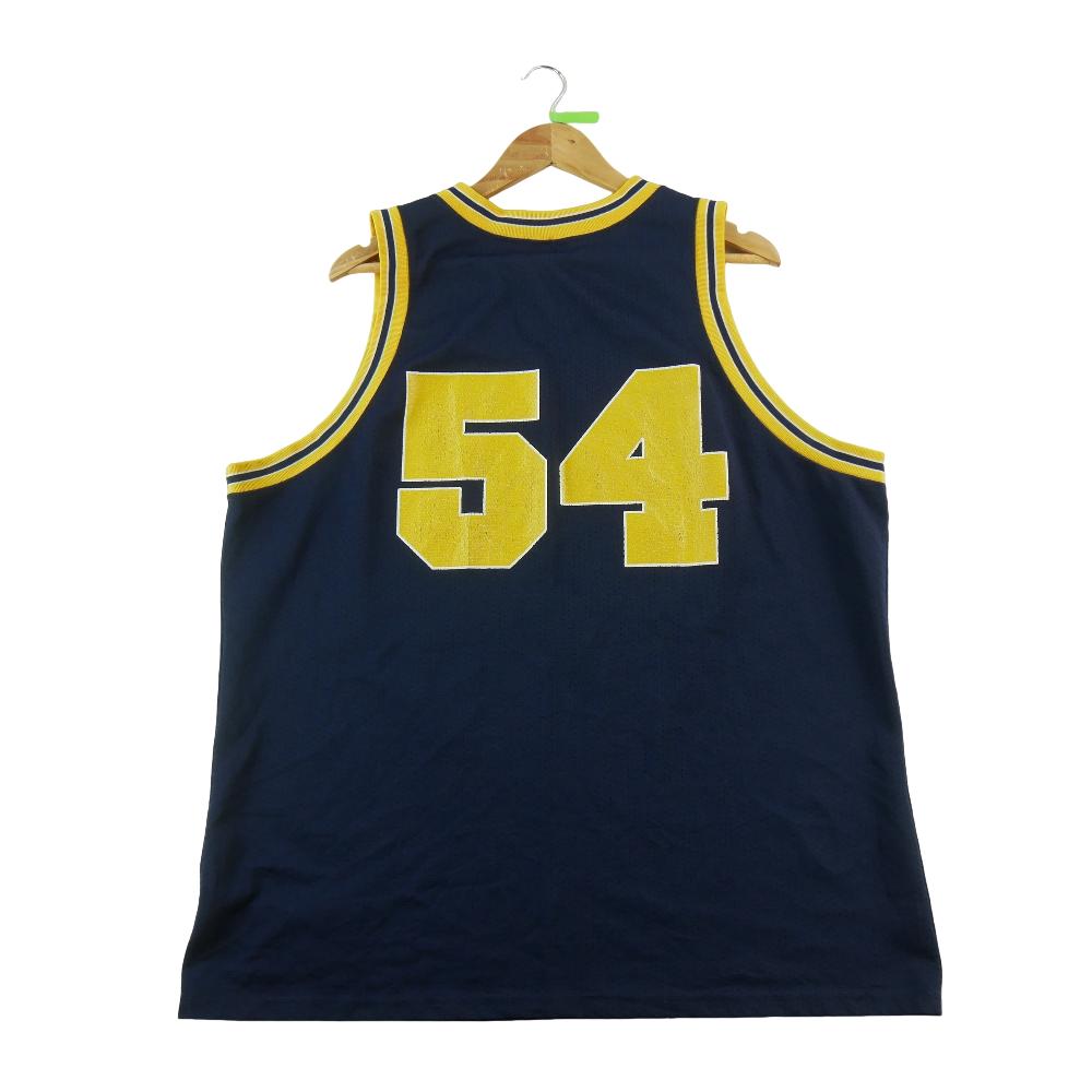 Basket-ball - Majestic Maillot NCAA Michigan 1996–1999 Robert Traylor 54 Made in USA Taille 2XL #QWE4051 - photo 2