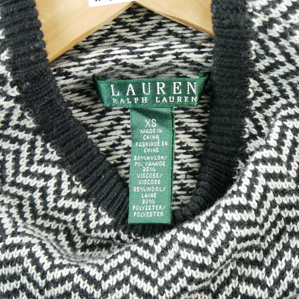 Sportswear - Lauren Ralph Lauren Pull en laine Femme Taille XS Noir #QWE7242 - photo 6