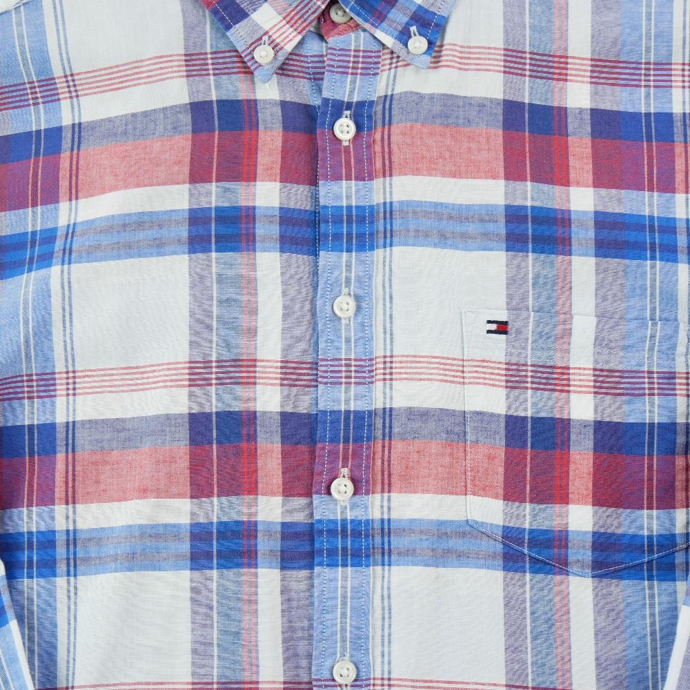 Sportswear - Tommy Hilfiger Chemise classique Homme Taille M à rayures Bleu #QWE3669 - photo 3