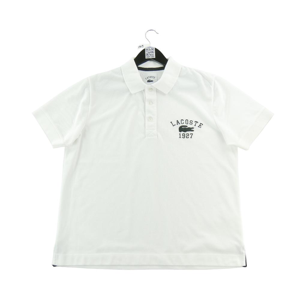 Tennis - Lacoste Polo manches courtes 1927 Classic Fit Premium Héritage Homme Taille 2XL Blanc #QWE3969 - photo 2