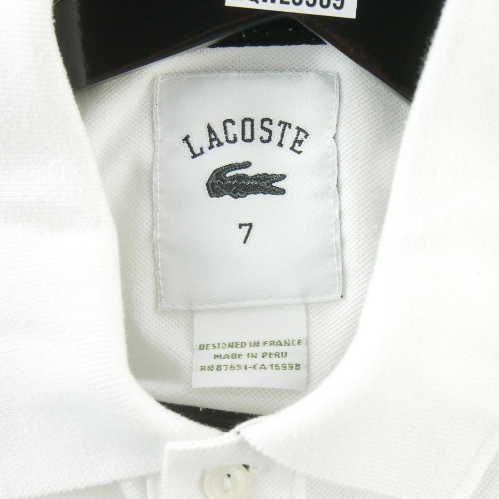 Tennis - Lacoste Polo manches courtes 1927 Classic Fit Premium Héritage Homme Taille 2XL Blanc #QWE3969 - photo 5