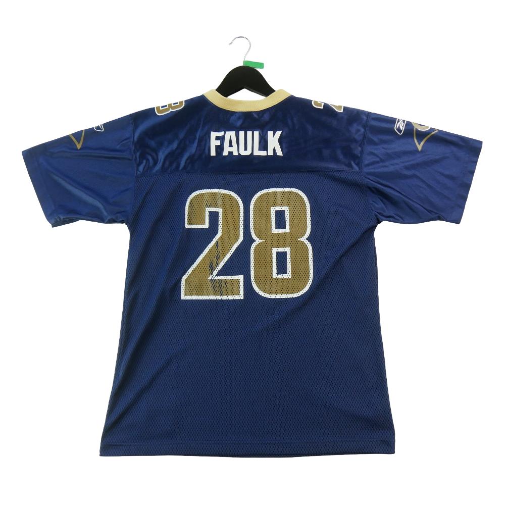 Football Américain - Reebok Maillot Homme NFL Saint-Louis Rams Marshall Faulk 28 Y2K Home Jersey Taille S #QWE0405 - photo 3