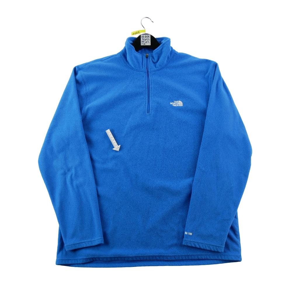 Randonnée / Trek - The North Face Pull polaire TKA 100 1/4 Zip Polaire légère Col montant Homme Taille L Bleu #QWE1119 - photo 5