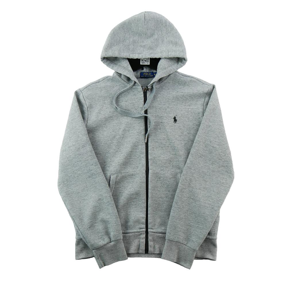 Sportswear - Polo Ralph Lauren Sweat à capuche Modern Slim Poney brodé Homme Taille M Gris #QWE0157 - photo 1